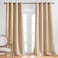 NICETOWN Room Darkening Grommet Panels 52 inches Width Biscotti Beige 1 Pair Extra Long Curtains 120 inches Long Privacy Draperies for Large Window