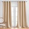 NICETOWN Room Darkening Grommet Panels 52 inches Width Biscotti Beige 1 Pair Extra Long Curtains 120 inches Long Privacy Draperies for Large Window