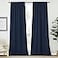 NICETOWN Window Treatment Blackout Curtains Navy Color 52 inches W by 108 inches L Each Panel Set of 2 Panels Blackout Drape Panels for Nursery