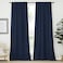 NICETOWN Window Treatment Blackout Curtains Navy Color 52 inches W by 108 inches L Each Panel Set of 2 Panels Blackout Drape Panels for Nursery
