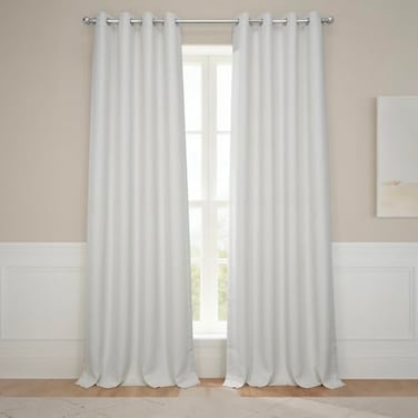 HPD Half Price Drapes Grommet Linen Curtains 108 Inches Long Room Darkening Curtains for Bedroom Living Room 1 Panel 50W x 108L Birch