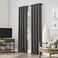 Sun Zero Nordic 2pack Theater Grade Extreme 100 Blackout Grommet Curtain Panel Pair 52 x 63 Gray