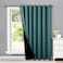 NICETOWN 100 Blackout Patio Sliding Door Curtain Wide Lined Drape Keep Warm Drapery Sliding Glass Door Panel for Night ShiftBright Sea Teal 1 Panel 100 inches Wide x 84 inches Long