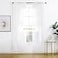 Anjee White Sheer Curtains 96 inches Long 4 Panels Rod Pocket Voile Sheer Christmas Curtains Privacy Protection Translucency Window Drapes for Living Room Bedroom Dining Room Party52 x 96 Inch