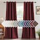 H.VERSAILTEX HVERSAILTEX Linen Blackout Curtain 84 Inches Long for BedroomLiving Room Thermal Insulated Grommet Linen Curtain Drapes Primitive Textured Burlap Effect Window Drapes 1 Panel Heather Burg