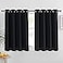 NICETOWN Black Out Curtain for Living Room Easy Care Solid Thermal Insulated Grommet Blackout PanelDrape for Bedroom Window 1 Panel 52 inches Wide by 54 inches Long