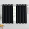 NICETOWN Black Out Curtain for Living Room Easy Care Solid Thermal Insulated Grommet Blackout PanelDrape for Bedroom Window 1 Panel 52 inches Wide by 54 inches Long