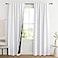 NICETOWN 100 Blackout Window Curtain Panels Cold and Full Light Blocking Drapes with Black Liner for Nursery 84 Inches Drop Thermal Insulated Draperies Pure White 2 Pieces 52 inches Wide