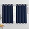 NICETOWN Blackout Curtain and Drape for Kitchen Thermal Insulated Solid Grommet Top Blackout PanelDrapery for Kids Room Navy 1 Panel 52 x 54 inches