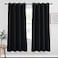 NICETOWN Blackout Curtain Panel 72 inches Light Reducing Thermal Insulated Solid Grommet Blackout CurtainPanelDrape for Living Room Sold as 1 Panel 52 inches Wide Black