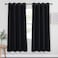 NICETOWN Blackout Curtain Panel 72 inches Light Reducing Thermal Insulated Solid Grommet Blackout CurtainPanelDrape for Living Room Sold as 1 Panel 52 inches Wide Black