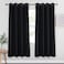 NICETOWN Blackout Curtain Panel 72 inches Light Reducing Thermal Insulated Solid Grommet Blackout CurtainPanelDrape for Living Room Sold as 1 Panel 52 inches Wide Black