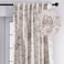 Maison d' Maison d Hermine Curtains for living room 100 Cotton 108 inch length One Panel Light Filtering Toile Curtains for Bedroom Windows with rod and loop Pockets Drapes Jouy Paradise Beige 50W x 1