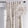Maison d' Maison d Hermine Curtains for living room 100 Cotton 108 inch length One Panel Light Filtering Toile Curtains for Bedroom Windows with rod and loop Pockets Drapes Jouy Paradise Beige 50W x 1