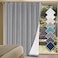 H.VERSAILTEX HVERSAILTEX Linen Blackout Curtains Durable Thick Textured Linen Look 100 Blackout Patio Door Curtain Anti Rust Grommet Extra Wide Sliding Door Curtain Panel W100 x L84 inch Dove Gray