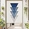 MYRU Japanese Noren Geometric Doorway Curtain Tapestry Gradient Triangle335 Inches x 59 Inches