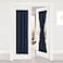 NICETOWN Blackout French Door Curtain Thermal Insulated Side Door Window Curtain Panel Drape for Front Entry WayKitchenDining RoomBathroom Navy 1 Panel 25W by 72L inches