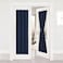 NICETOWN Blackout French Door Curtain Thermal Insulated Side Door Window Curtain Panel Drape for Front Entry WayKitchenDining RoomBathroom Navy 1 Panel 25W by 72L inches