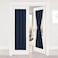 NICETOWN Blackout French Door Curtain Thermal Insulated Side Door Window Curtain Panel Drape for Front Entry WayKitchenDining RoomBathroom Navy 1 Panel 25W by 72L inches