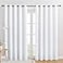 NICETOWN 50 Light Blocking Curtain Panels for Bedroom Home Decoration Easy Care Grommet DraperiesDrapes Window Covering for Kitchen 2 Panels 70 by 84 White