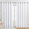 NICETOWN 50 Light Blocking Curtain Panels for Bedroom Home Decoration Easy Care Grommet DraperiesDrapes Window Covering for Kitchen 2 Panels 70 by 84 White