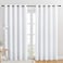 NICETOWN 50 Light Blocking Curtain Panels for Bedroom Home Decoration Easy Care Grommet DraperiesDrapes Window Covering for Kitchen 2 Panels 70 by 84 White