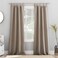 Sun Zero Easton Energy Saving Blackout Tab Top Curtain Panel 40 x 95 Stone