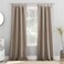 Sun Zero Easton Energy Saving Blackout Tab Top Curtain Panel 40 x 95 Stone