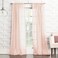 No. 918 No 918 56520 Tayla Crushed Texture SemiSheer Rod Pocket Curtain Panel 50 x 95 Blush Pink