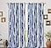 DriftAway Paint Brush Watercolor Lined Thermal Insulated Blackout Grommet Window Curtains Navy Blue White Ink Stroke Stripe Pattern Energy Saving 2 Layers 2 Panels 52 Inch by 84 Inch