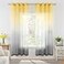 KOUFALL Sheer Living Room Curtains 72 Inches LongDecorative Patterned Curtains for Dining Room Windows Livingroom with Grommets52x72 Inch Length 2 Panels SetYellow