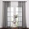 NICETOWN Sheer Curtains 108 Extra Long Grommet Top Soft Voile Texture Window Draperies for VillaCottage 108 Wide Total 2 Pieces Dark Grey