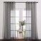 NICETOWN Sheer Curtains 108 Extra Long Grommet Top Soft Voile Texture Window Draperies for VillaCottage 108 Wide Total 2 Pieces Dark Grey