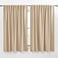 NICETOWN Window Treatment Elegant Curtains Biscotti Beige Color 70 Width X 63 Length 1 Pair Room Darkening Curtains and Drapes for Bedroom