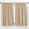 NICETOWN Window Treatment Elegant Curtains Biscotti Beige Color 70 Width X 63 Length 1 Pair Room Darkening Curtains and Drapes for Bedroom