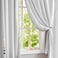 Treatmentex PomPom Grey Velvet Curtains for Living Room 63 Luxury Room Darkening Cotton Feel Soft Soft Gray Window Curtain Panels 2PC