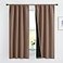 NICETOWN Total Blackout Panels for Nursery Super Soft Heavy Duty and Thick Window Treatment Curtains 63 inches Long with Black Lined for Basement 1 Pair Cappuccino 42 inches Wide Each Panel