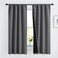 NICETOWN 100 Blackout Cold Blocking Curtains 63 inches Long Soft Thermal Insulated Rod Pocket 2Layer Lined Drapes Energy Efficiency Window Draperies for Bedroom Grey 2 Panels 42inch W