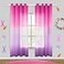 KOUFALL Hot Pink Curtains 2 PanelsCute Curtains for Teen Girls Bedroom Aesthetic