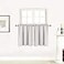 Better Home Style 100 Blackout 2 Tiers Window Curtain Insulated Drapes Short Panels for Kitchen Bathroom Basement RV Camper or Any Small Window M3024 Light GreySilver 2 Panels 28 W X 24 L Each