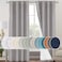 PrinceDeco Blackout Curtains for Bedroom 100 Blackout Thermal Insulated with White Liner Light Grey Curtains Grommet Linen Curtains 84 inches LongVertical Drapes Privacy for Bedroom2 Panels