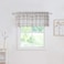 Randall White Brown Check Valance Curtain for Kitchen LinenLook Semi Sheer 54 x18x2 Rod Pocket Rustic Farmhouse Style Window Drape for Holiday PartyFarmliy Gathering2 PanelsBrownWhite