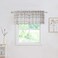 Randall White Brown Check Valance Curtain for Kitchen LinenLook Semi Sheer 54 x18x2 Rod Pocket Rustic Farmhouse Style Window Drape for Holiday PartyFarmliy Gathering2 PanelsBrownWhite