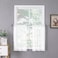 Tollpiz Sheer Tier Curtain Linen Textured Half Kitchen Curtains Sheer Light Filtering Rod Pocket Voile Small Curtains for Bathroom 25 x 36 inches Long White Set of 2 Panels