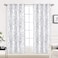 DriftAway Tree Branch Blackout Curtains Double Layer 63 Inches Long for Bedroom Printed Patterned Classic Thermal Insulated Summer Sound Lined Grommet Drapes for Living Room 2 Panels GrayWhite