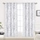 DriftAway Tree Branch Blackout Curtains Double Layer 63 Inches Long for Bedroom Printed Patterned Classic Thermal Insulated Summer Sound Lined Grommet Drapes for Living Room 2 Panels GrayWhite
