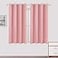 LEMOMO Blackout Curtains 52 x 63 inchPink Curtains Set of 2 PanelsThermal Insulated Room Darkening Bedroom Curtains