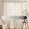 H.VERSAILTEX HVERSAILTEX Linen Blended Tab Top Curtains for Living RoomBedroom Elegant Energy Efficient Light Filtering Window Treatments Set of 2 52 x 84 Ivory