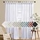 H.VERSAILTEX HVERSAILTEX Linen Curtains Natural Linen Blended Tab Top Window Treatments Panels Drapes for Living Room Elegant Energy Efficient Light Filtering Curtains Set of 2 52in x 96in Bright Whit