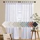 H.VERSAILTEX HVERSAILTEX Linen Curtains Natural Linen Blended Tab Top Window Treatments Panels Drapes for Living Room Elegant Energy Efficient Light Filtering Curtains Set of 2 52in x 96in Bright Whit